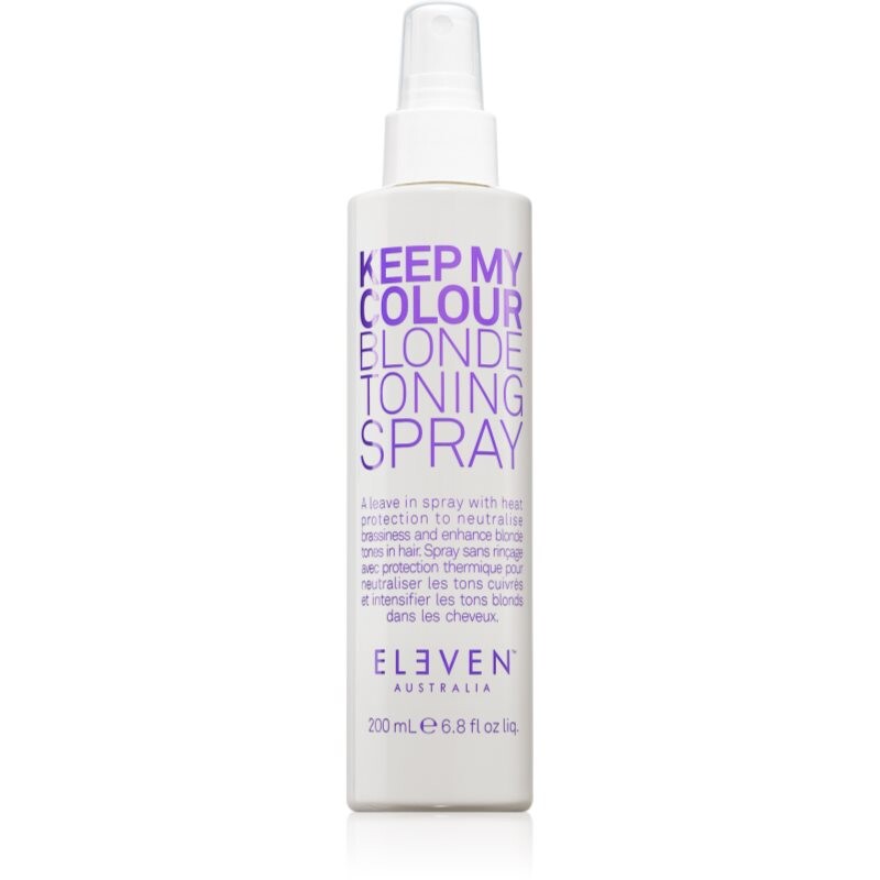 Eleven Australia Keep My Colour Blonde Toning Spray tónovací sprej pro tepelnou úpravu vlasů 200 ml