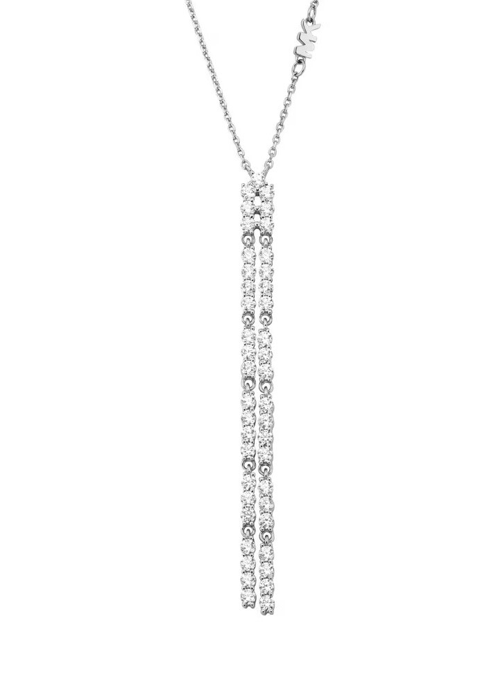 Michael Kors Luxusní stříbrný náhrdelník se zirkony Premium MKC1811040