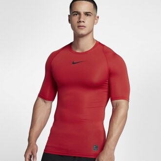 Nike Pánský tréninkový top s krátkým rukávem - Pro red 838091-657