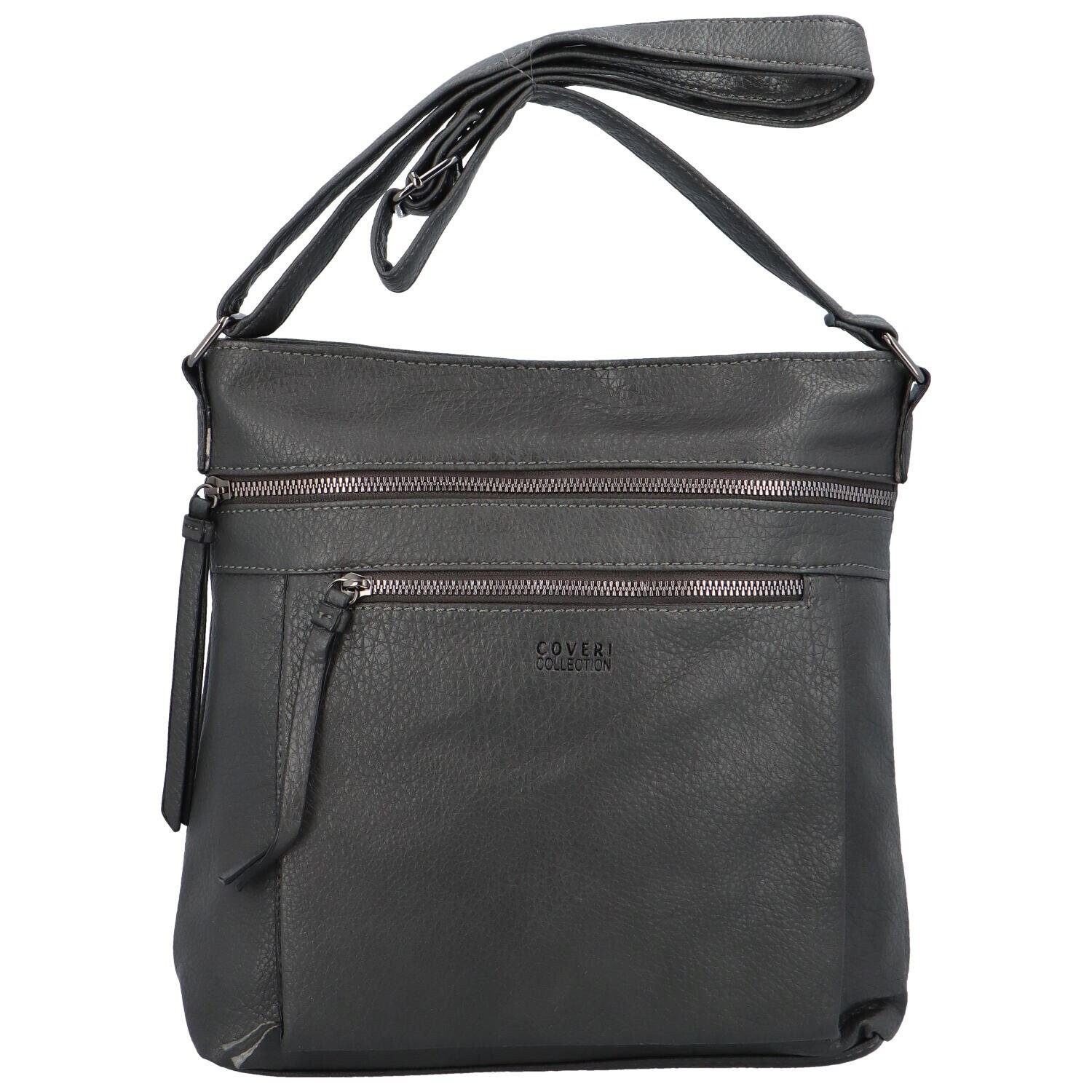 Moderní dámská koženková crossbody Anup, šedá