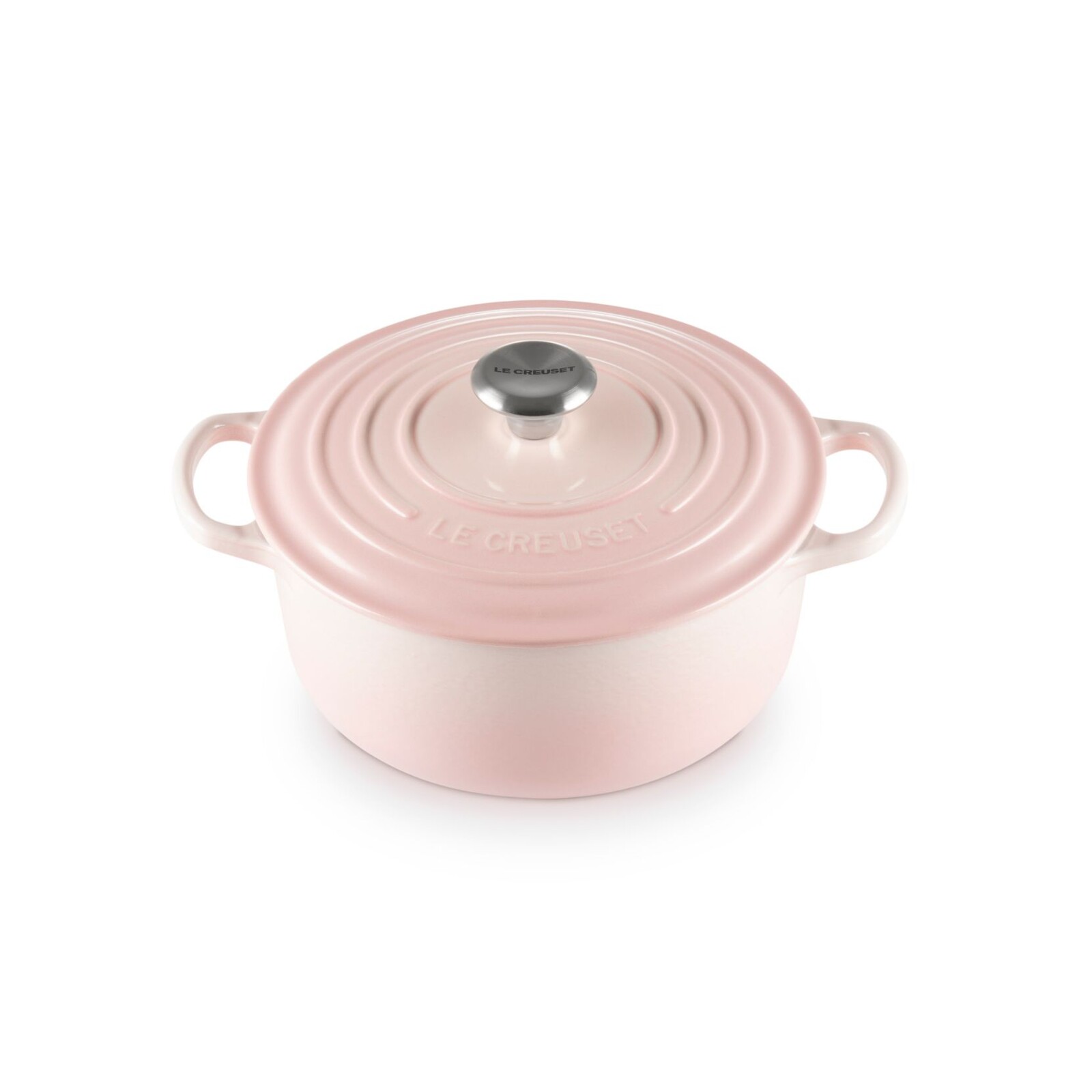 Kastrol SIGNATURE 20 cm, 2,4 l, SHELL PINK, litina, Le Creuset