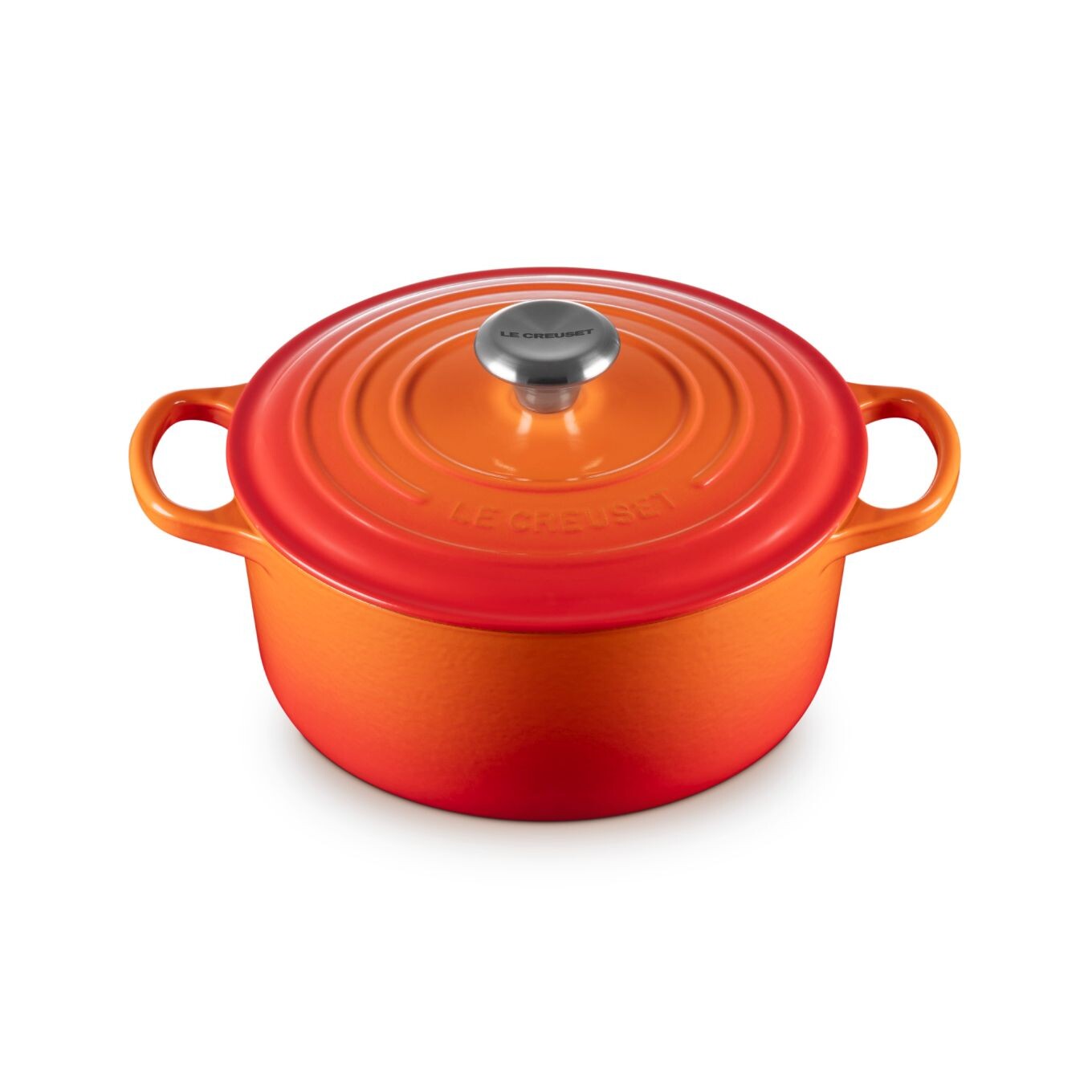 Kastrol SIGNATURE 24 cm, 4,2 l, FLAME, litina, Le Creuset