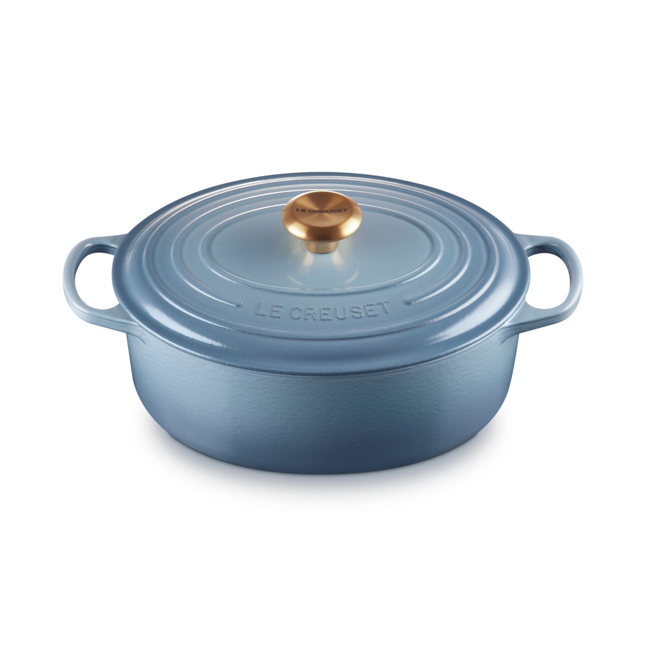 Kastrol SIGNATURE 29 cm, 4,7 l, oválný, CHAMBRAY, litina, Le Creuset
