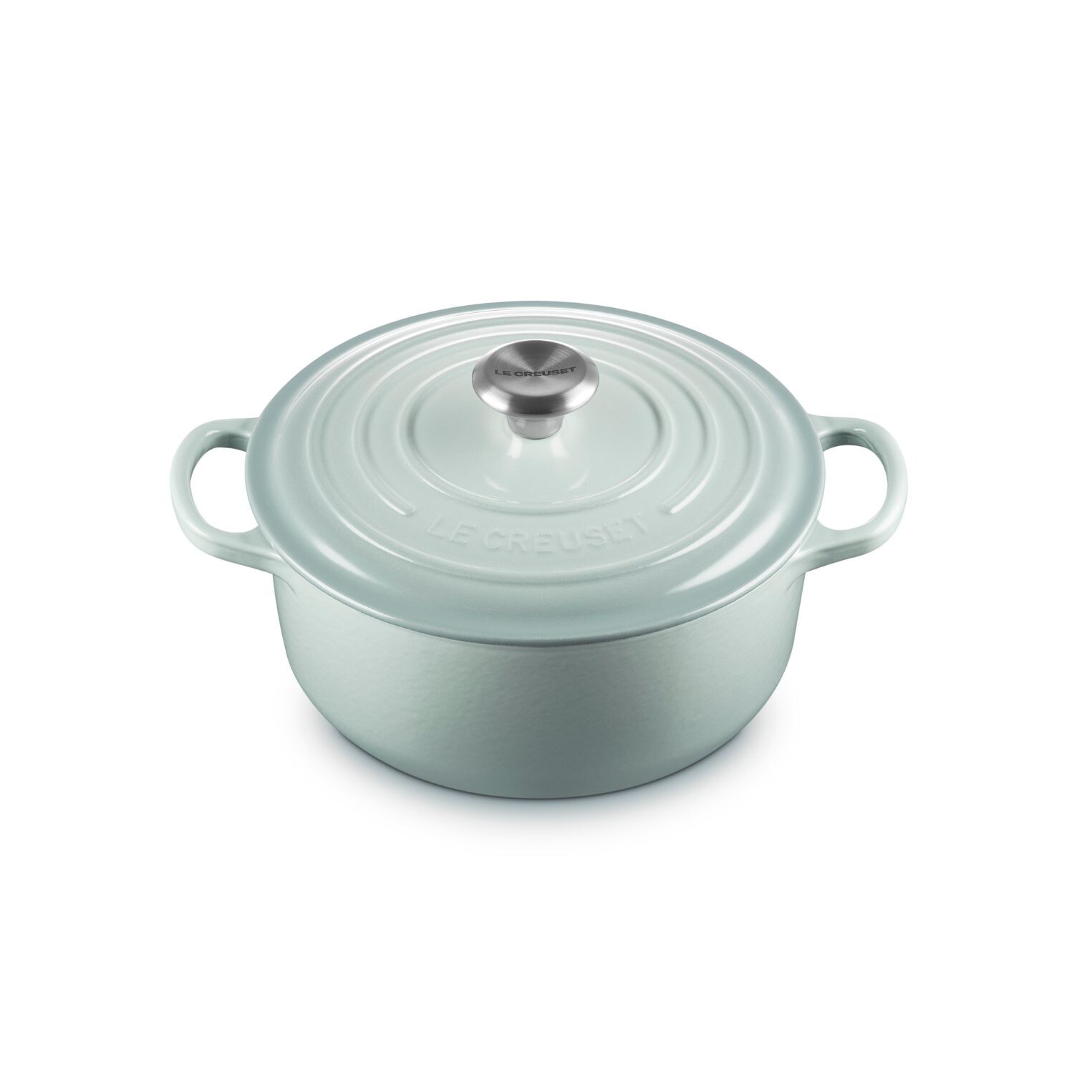 Kastrol SIGNATURE 20 cm, 2,4 l, SEA SALT, litina, Le Creuset