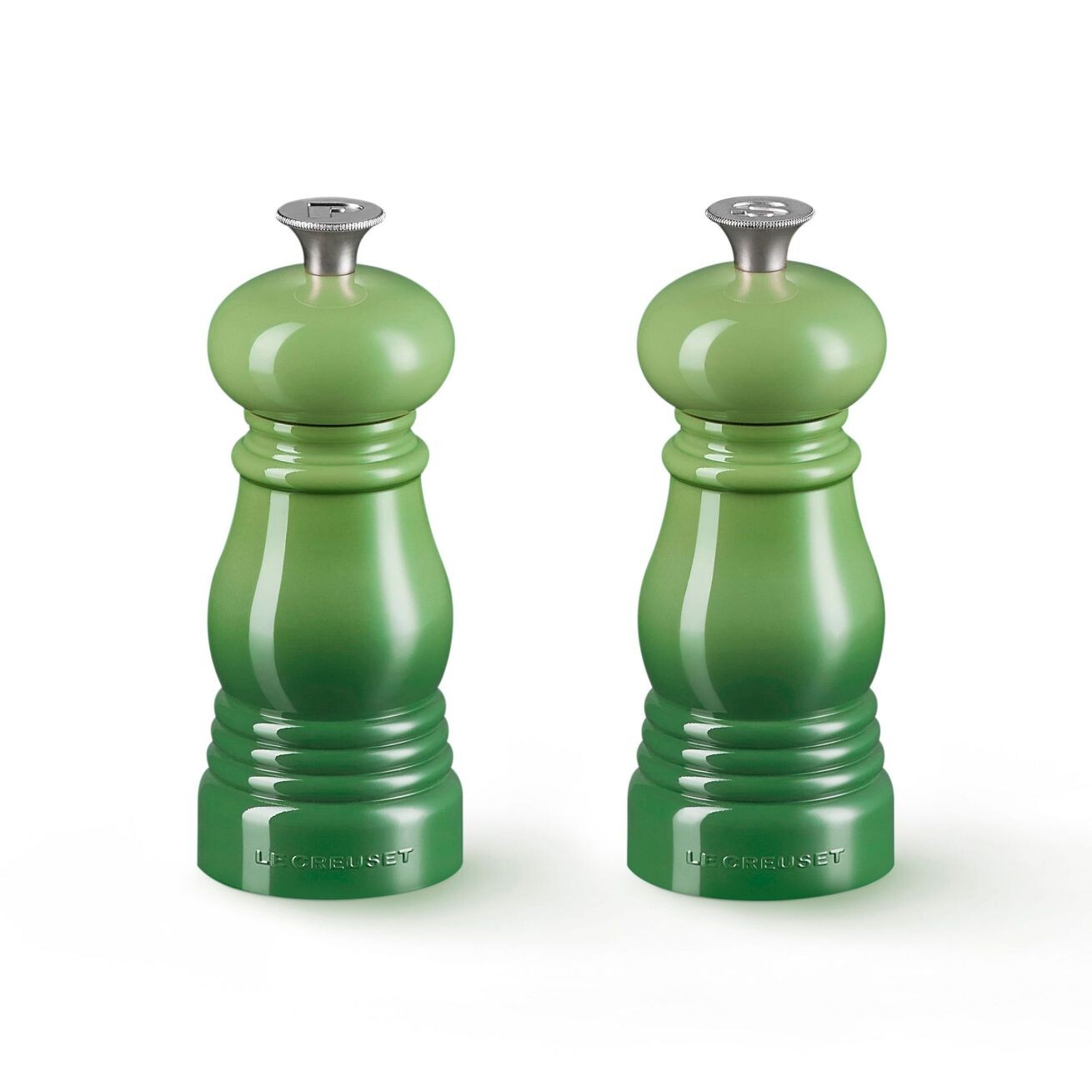 Sada mlýnků na sůl a pepř 11 cm, sada 2 ks, BAMBOO, plast, Le Creuset