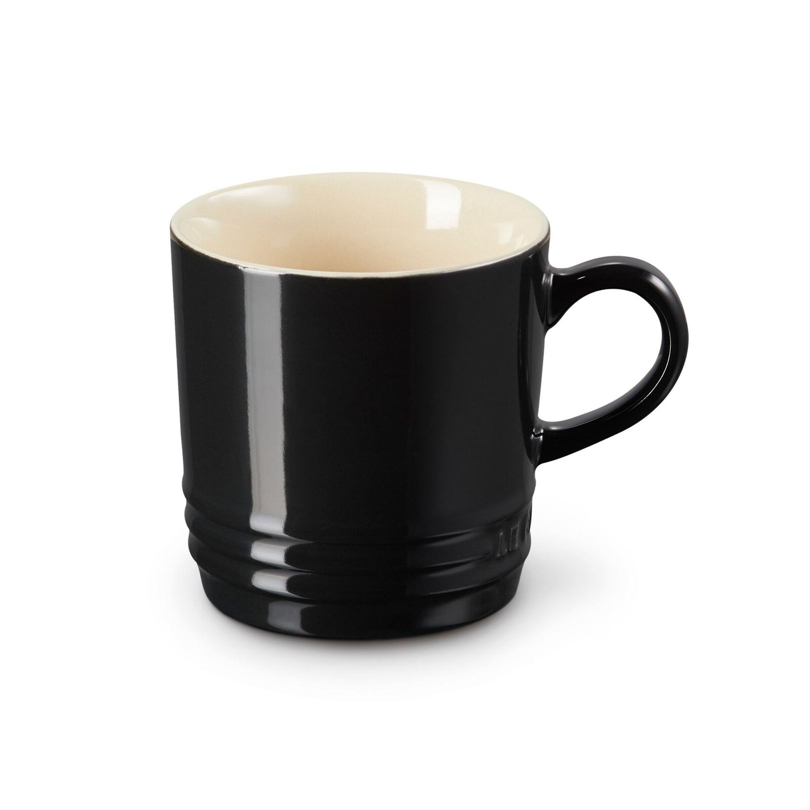 Hrnek na cappuccino 200 ml, BLACK ONYX, kamenina, Le Creuset