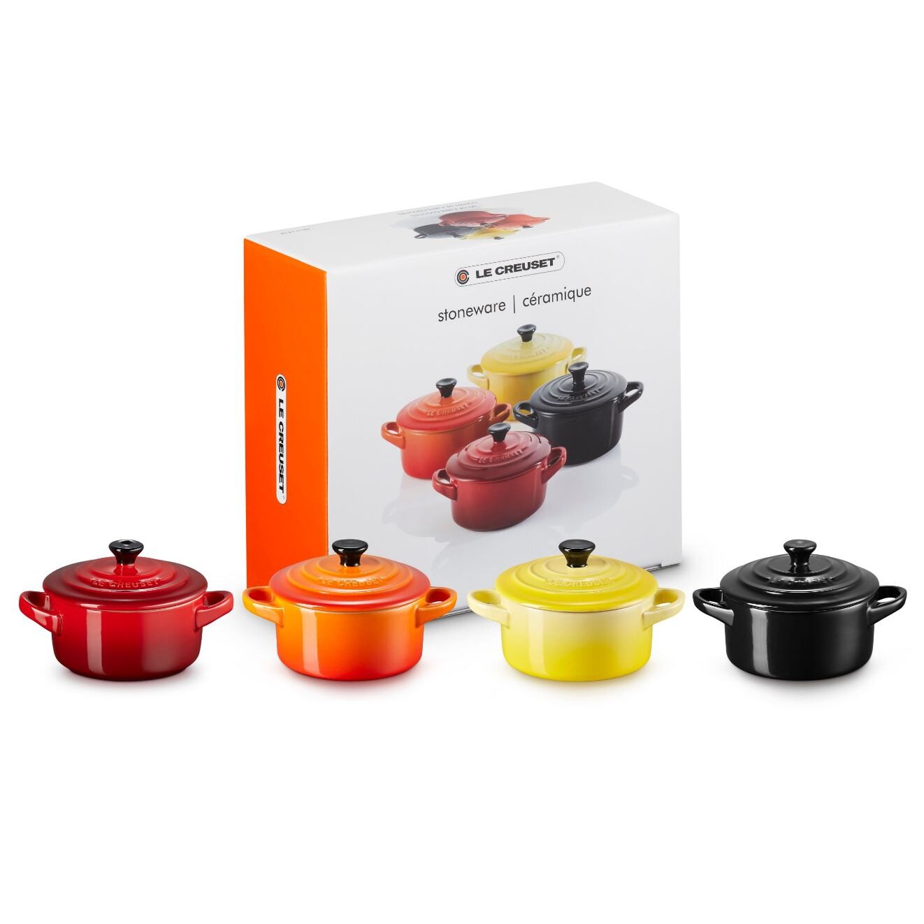 Zapékací mísa 10 cm, 250 ml, sada 4 ks, kamenina, Le Creuset