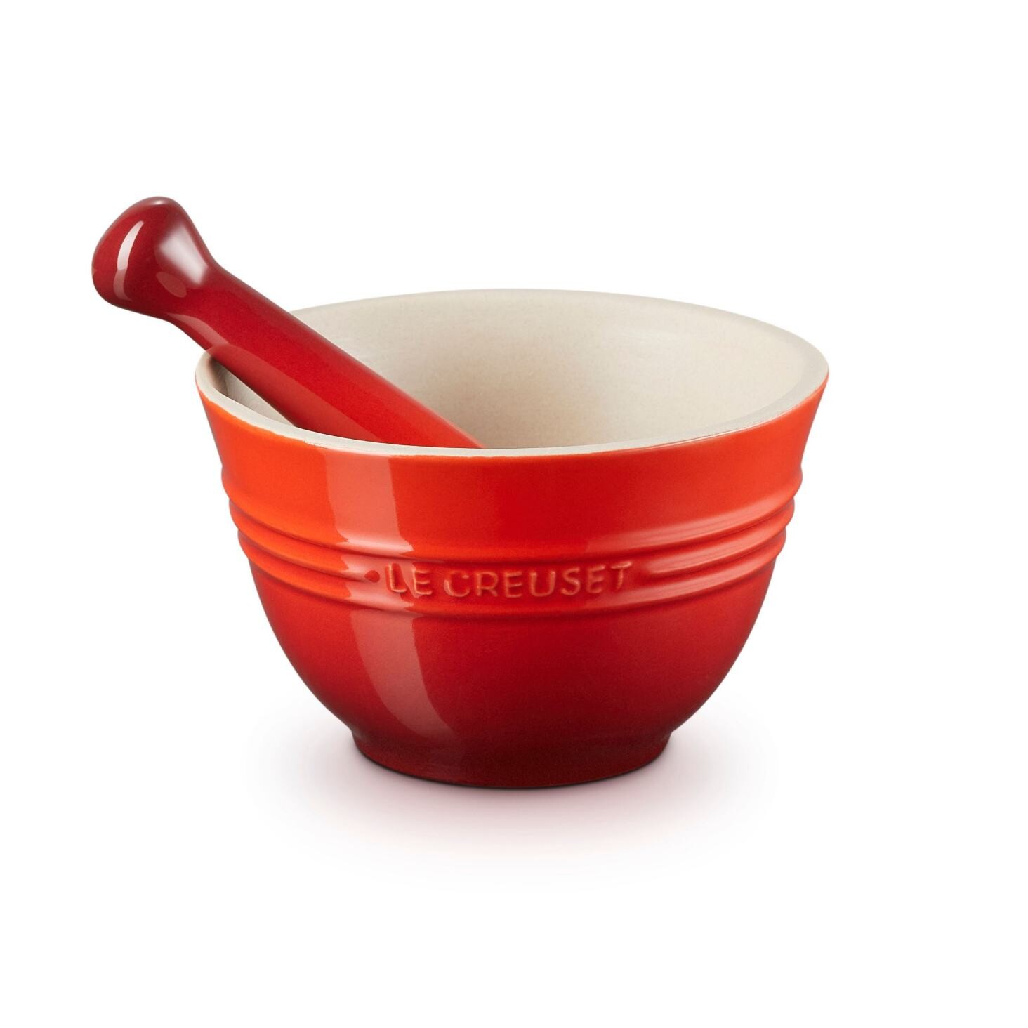 Hmoždíř s tloukem 11 cm, CERISE, kamenina, Le Creuset