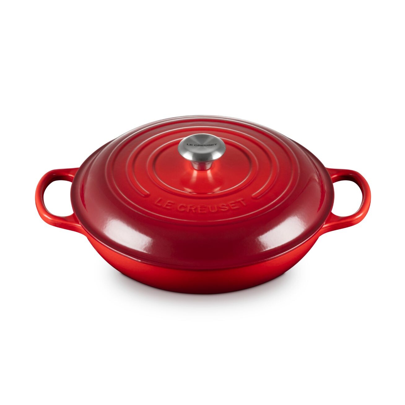 Kastrol SIGNATURE 30 cm, 3,5 l, CERISE, litina, Le Creuset