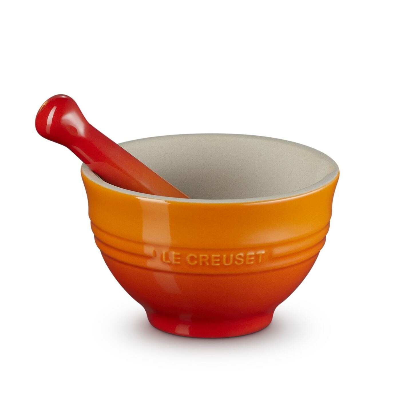 Hmoždíř s tloukem 11 cm, FLAME, kamenina, Le Creuset