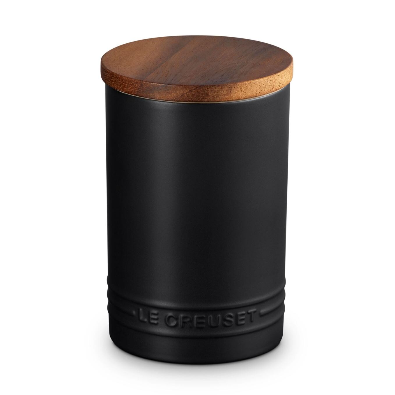 Dóza na potraviny SIGNATURE 770 ml, SATIN BLACK, kamenina, Le Creuset