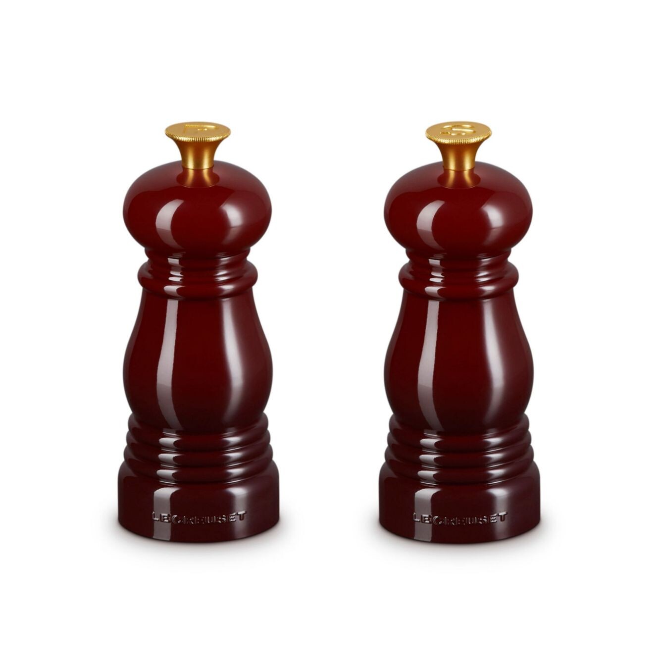Sada mlýnků na sůl a pepř 11 cm, sada 2 ks, GARNET, plast, Le Creuset