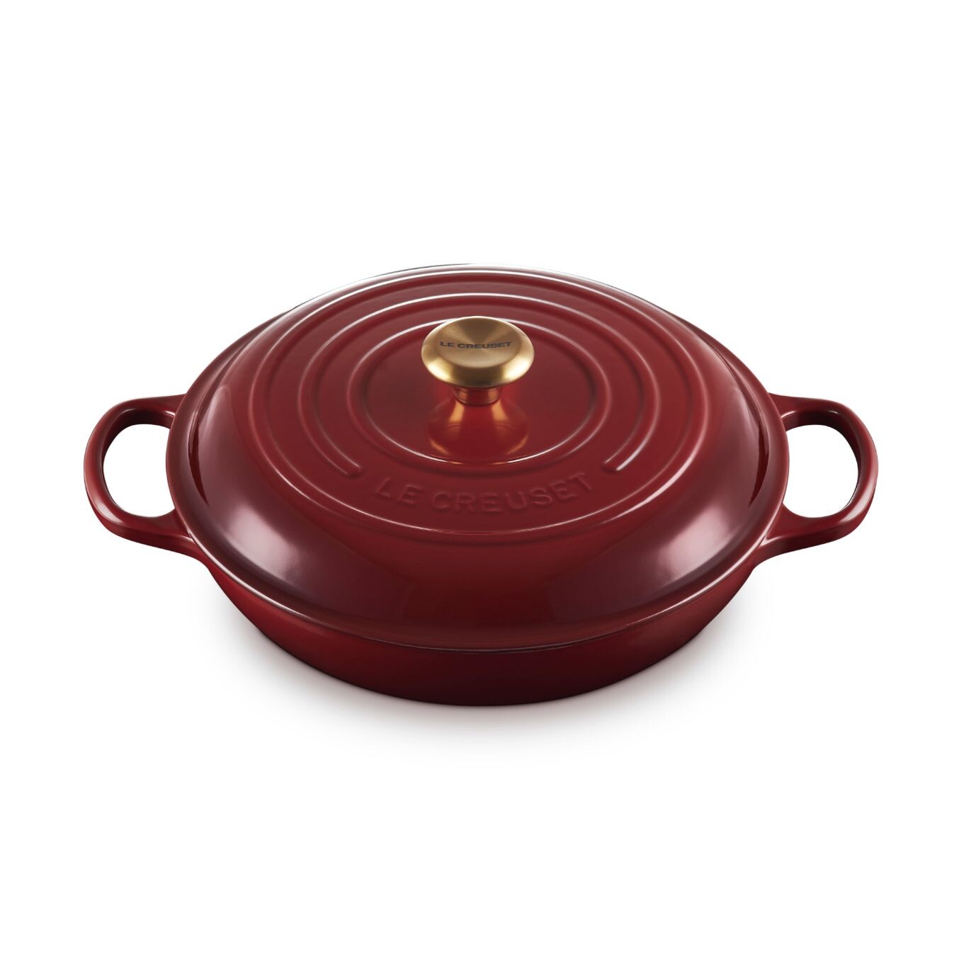 Kastrol SIGNATURE 30 cm, 3,5 l, GARNET, litina, Le Creuset