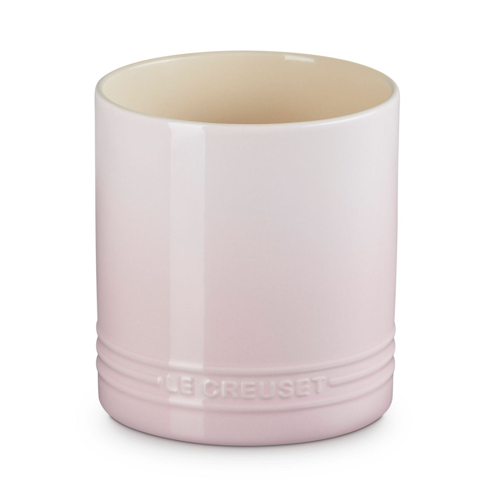 Stojan na kuchyňské náčiní SIGNATURE 14 cm, SHELL PINK, kamenina, Le Creuset