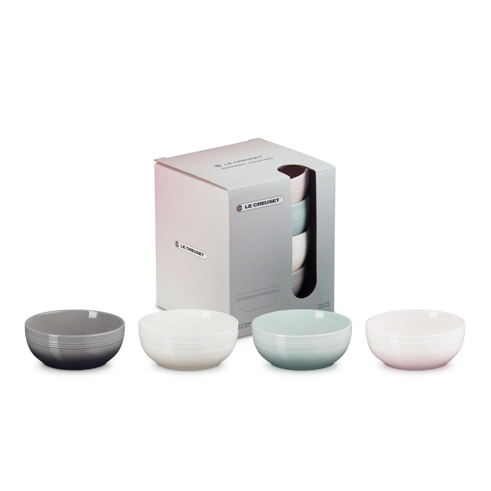 Jídelní miska COUPE 16 cm, 770 ml, sada 4 ks, kamenina, Le Creuset