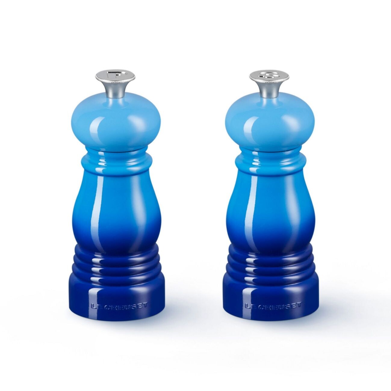 Sada mlýnků na sůl a pepř 11 cm, sada 2 ks, AZURE, plast, Le Creuset