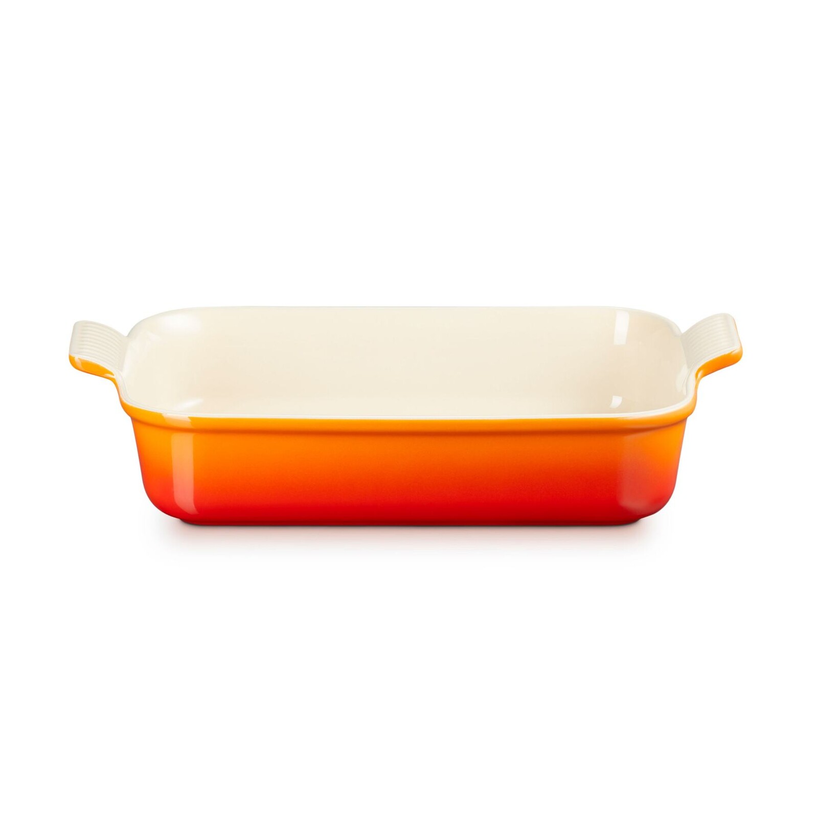 Zapékací mísa HERITAGE 32 cm, 4 l, FLAME, kamenina, Le Creuset