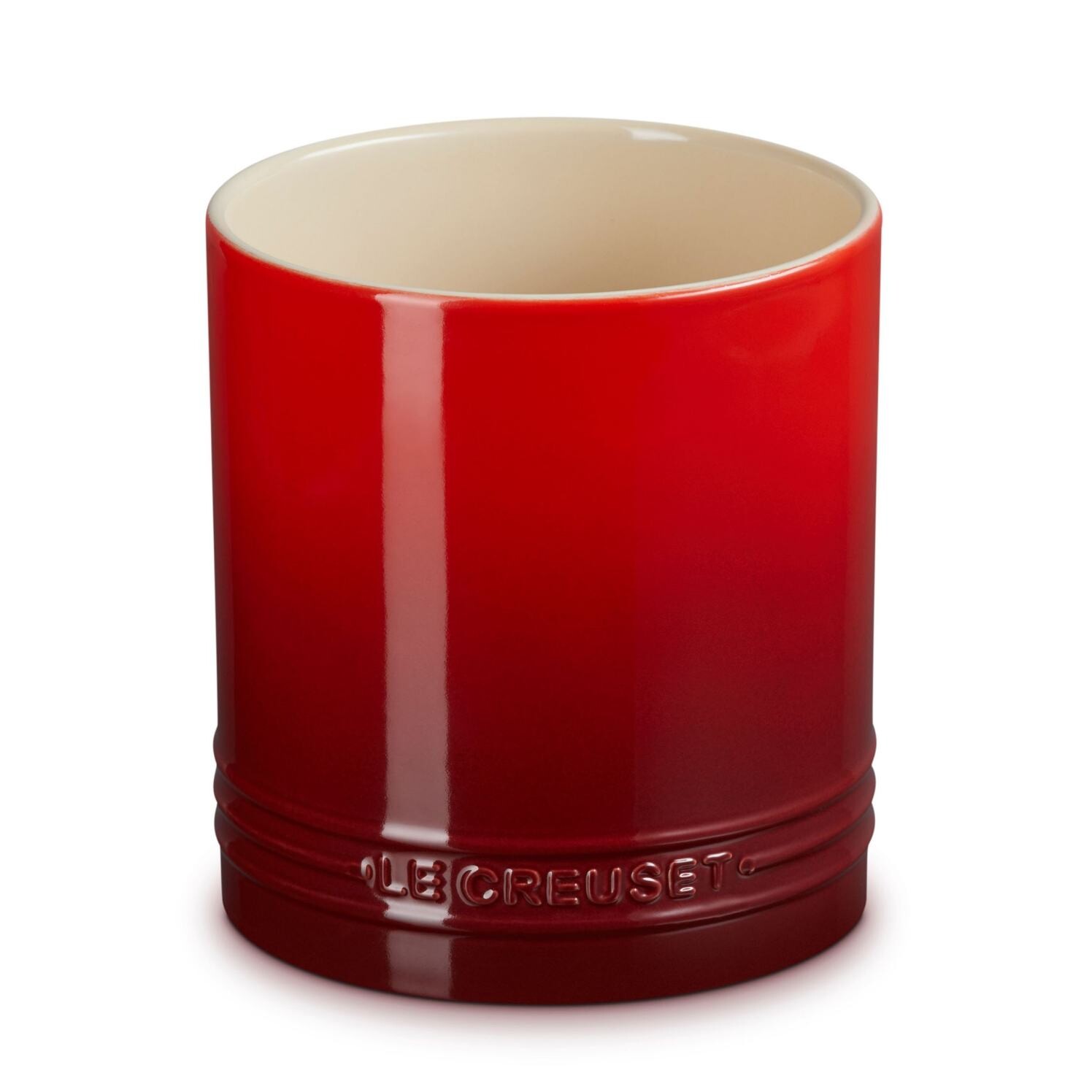 Stojan na kuchyňské náčiní SIGNATURE 14 cm, CERISE, kamenina, Le Creuset