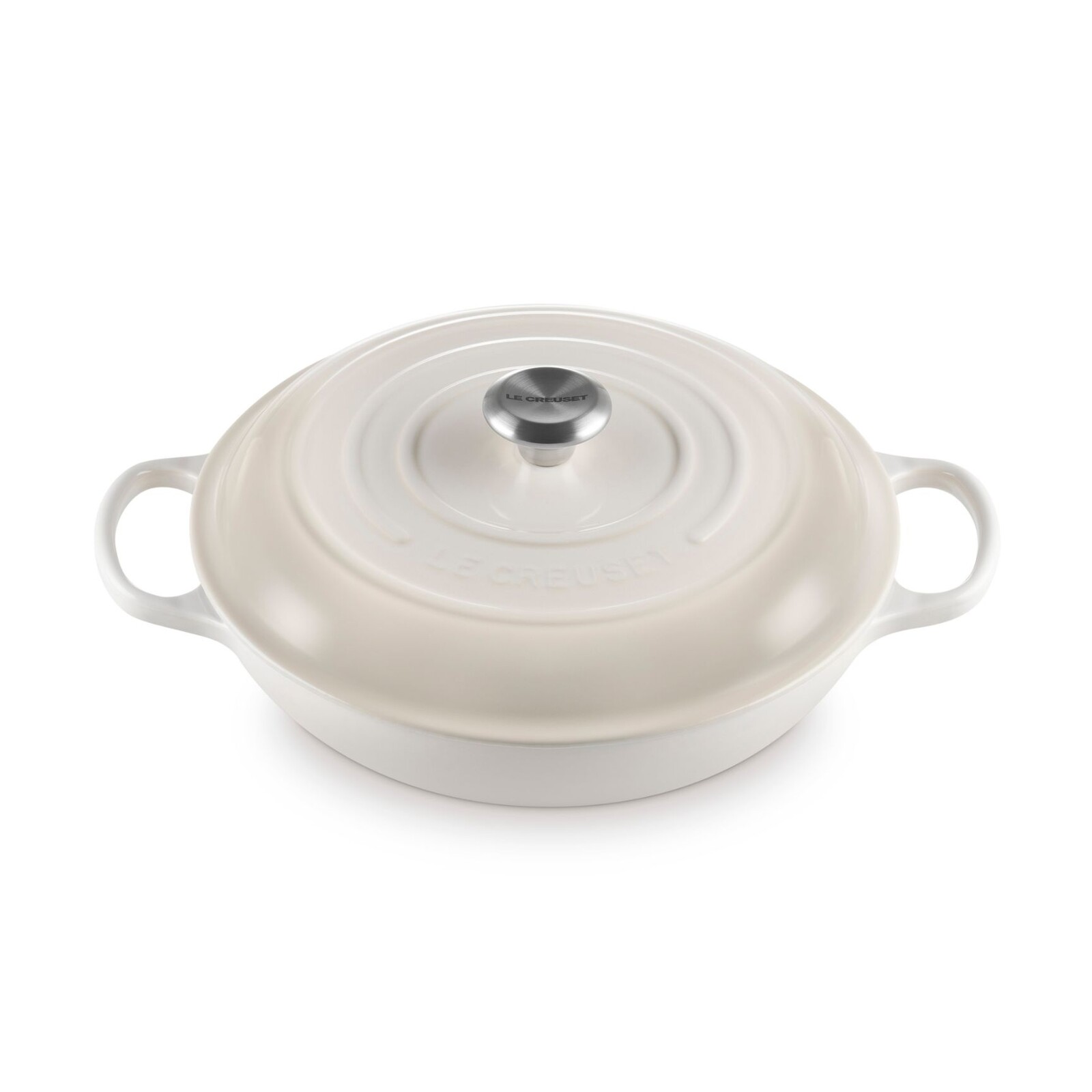 Kastrol SIGNATURE 30 cm, 3,5 l, MERINGUE, litina, Le Creuset
