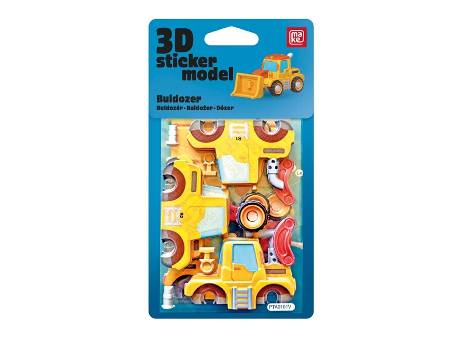 MFP 1042616 3D Sticker Model Stavební stroje Buldozer - MAKE