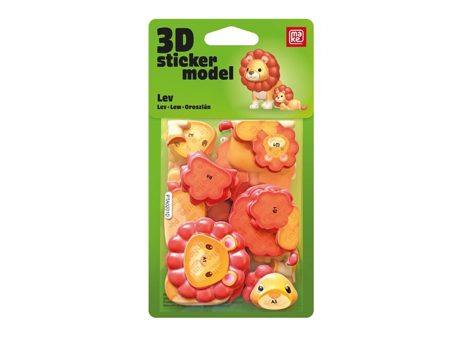 MFP 1042609 3D Sticker Model ZOO Lev - MAKE