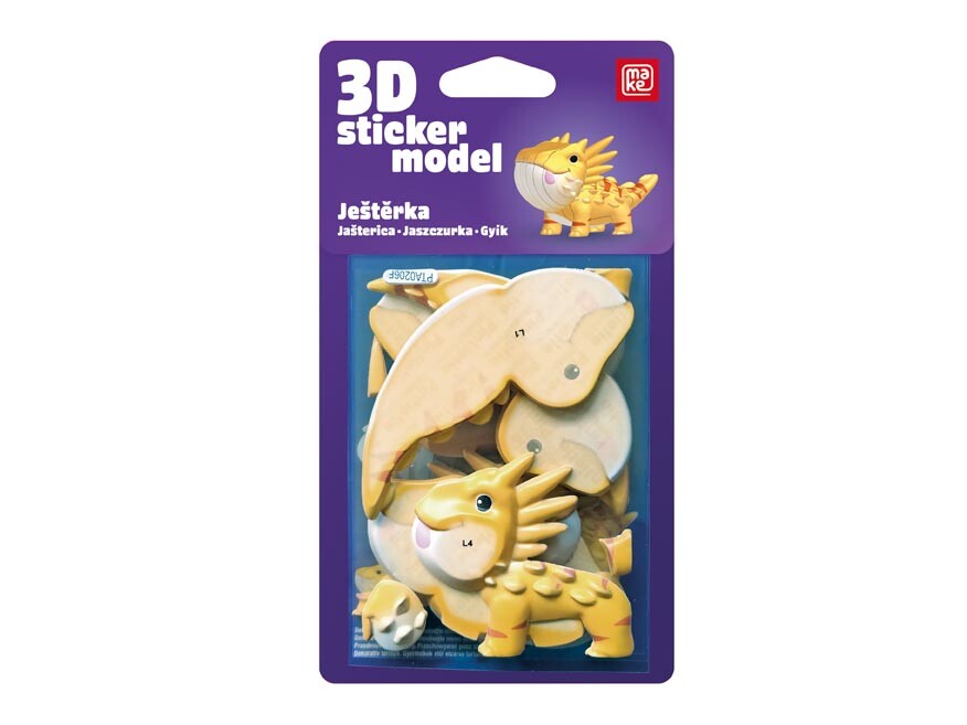 MFP 1042620 3D Sticker Model Ještěrky Ještěrka - MAKE