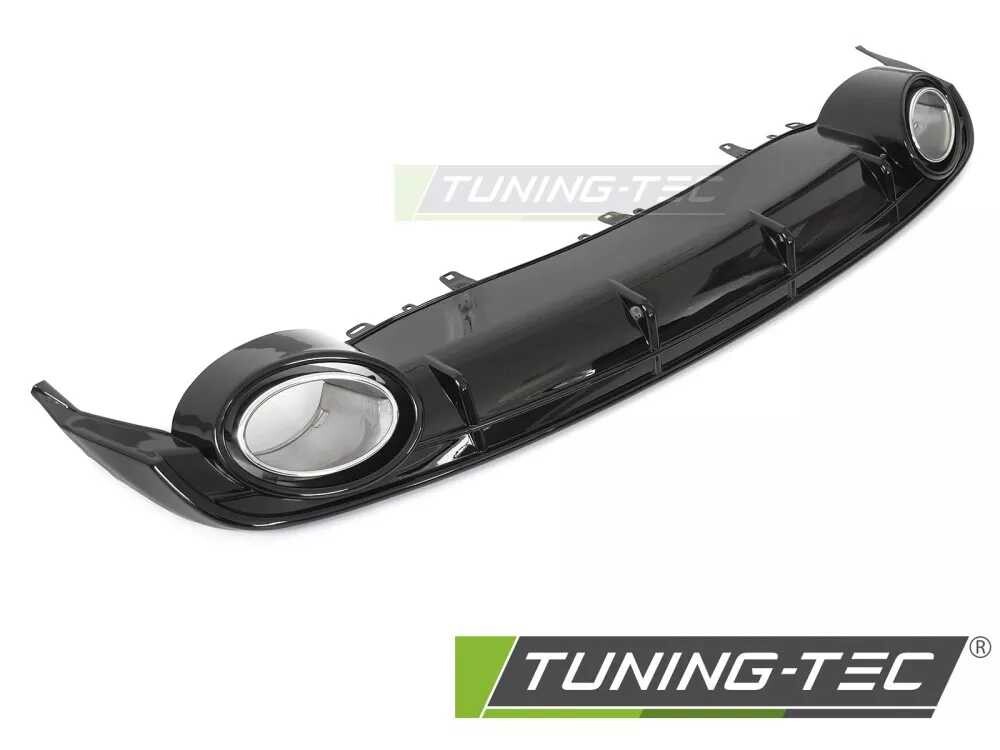 DIFFUSOR TWIN OUTLET GLOSSY BLACK SPORT STYLE fits AUDI A6 C7 14-18