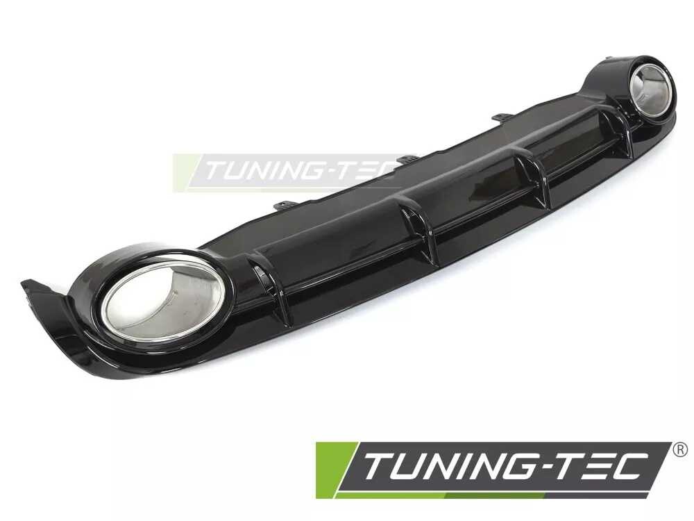 DIFFUSOR TWIN OUTLET GLOSSY BLACK SPORT STYLE fits AUDI A6 C7 11-14