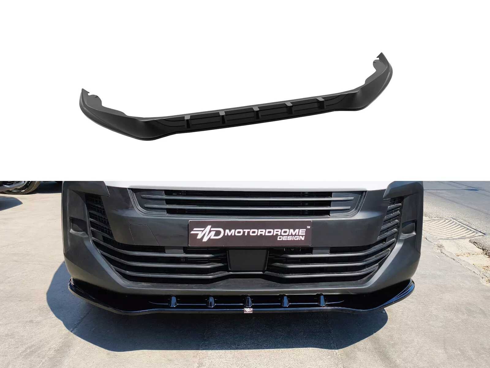 Motordrome Design Spoiler pod přední nárazník Citroen Jumpy / Space Tourer / Fiat Scudo / Opel Vivaro / Zafira Life / Peugeot Expert / Traveller / Toyota Proace Mk3 Facelift