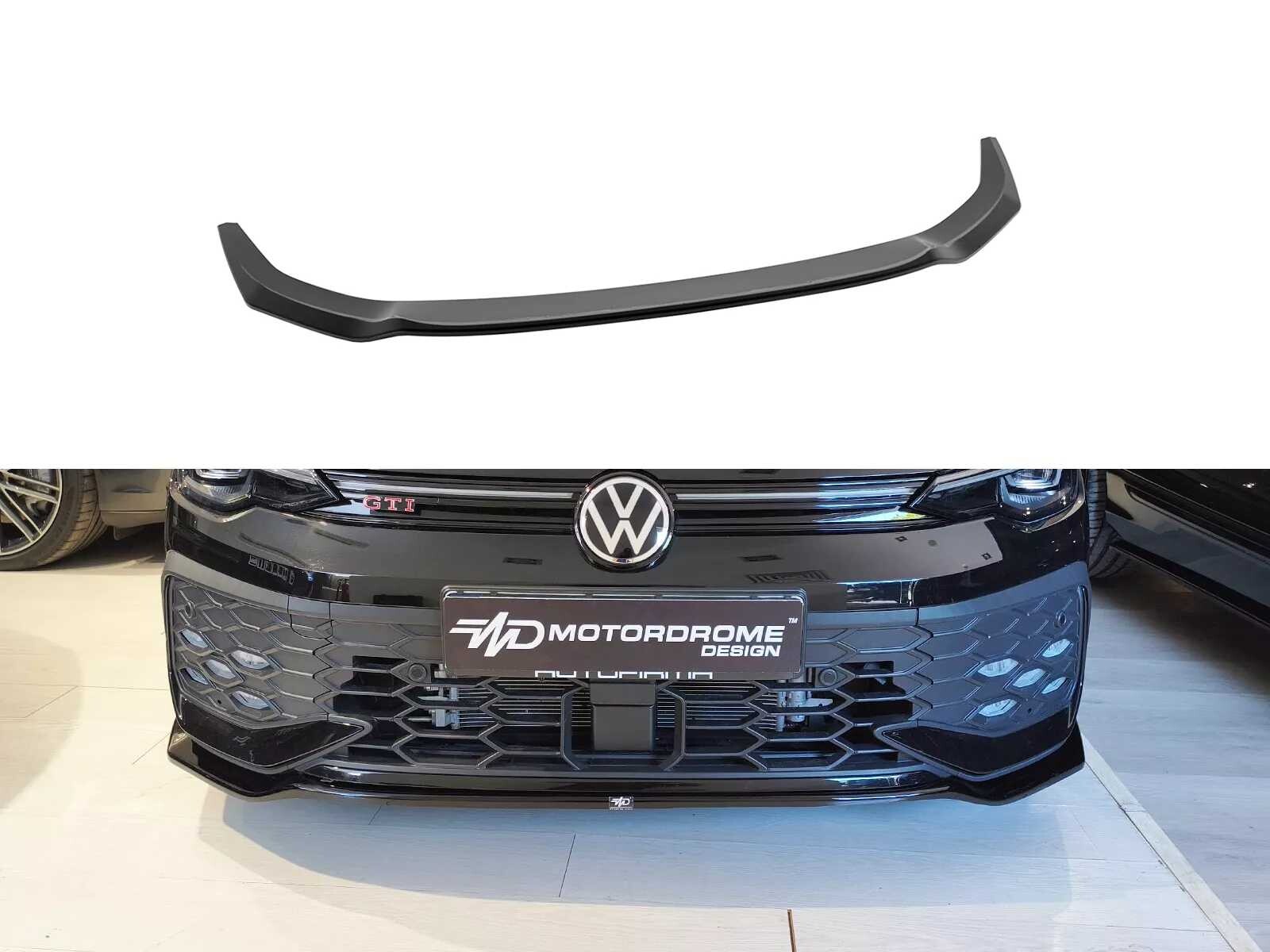 Motordrome Design Spoiler pod přední nárazník V.2 Volkswagen Golf Mk8 Facelift GTI / GTE / R-Line