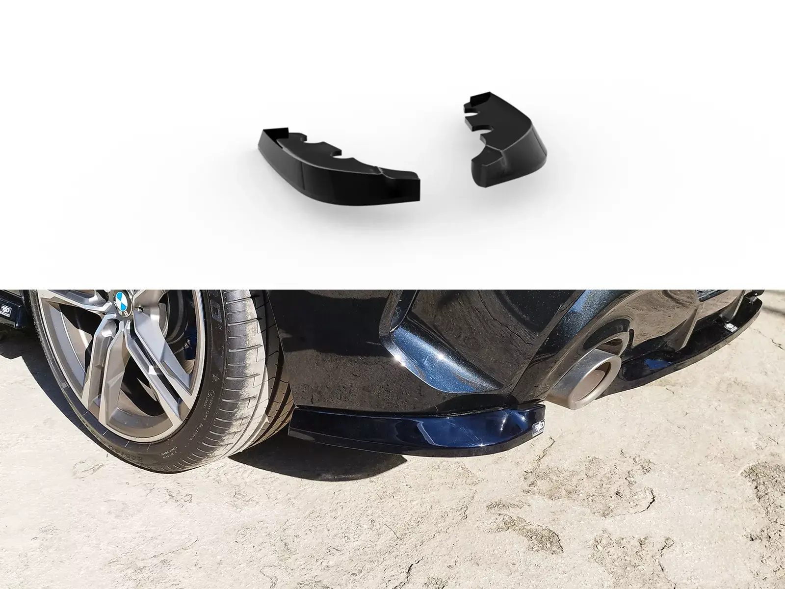 Motordrome Design Boční spoiler pod zadní nárazník BMW M135i F40