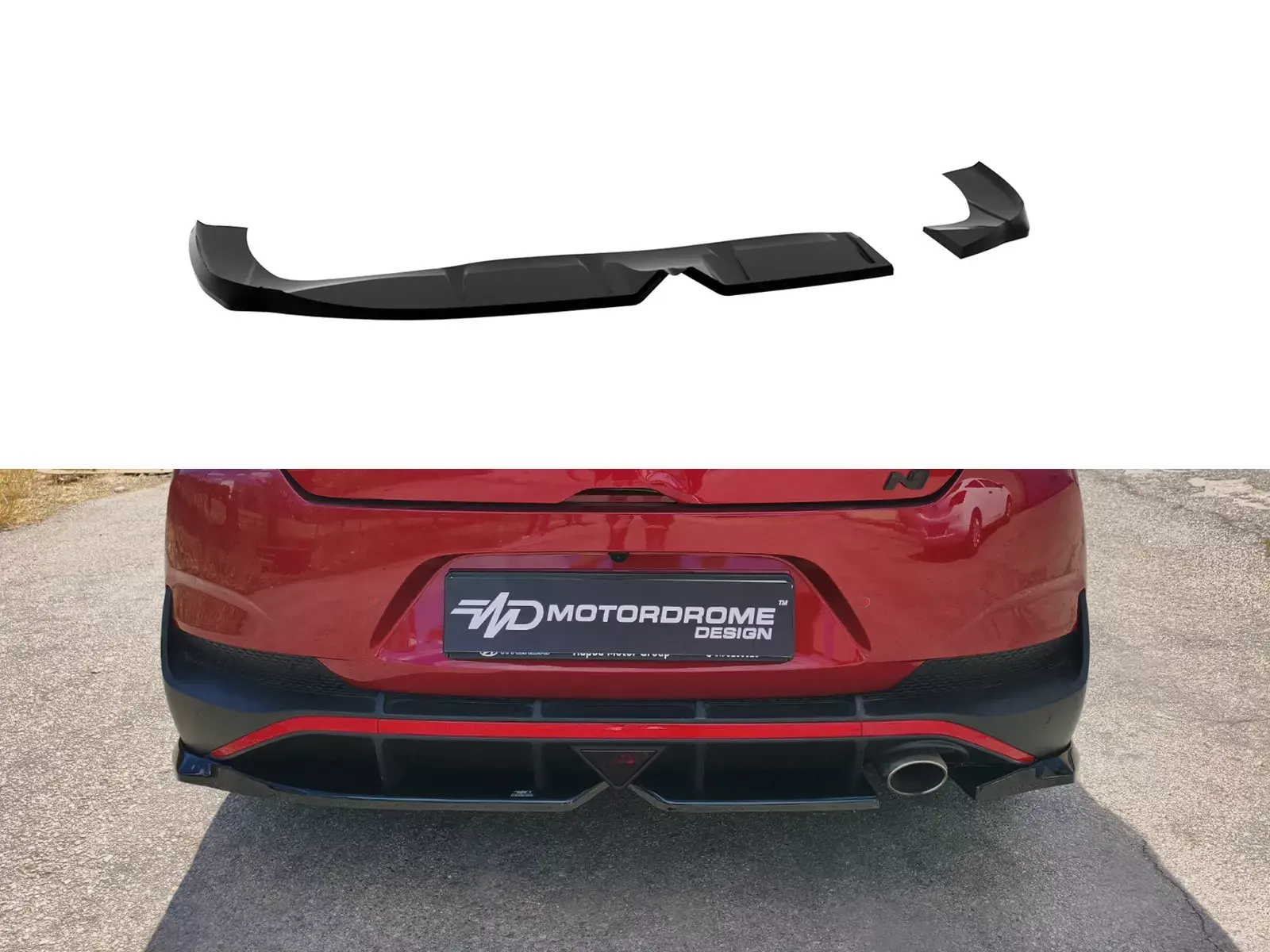 Motordrome Design Zadní difuzor Hyundai i30 Mk3 N-Line Fastback Facelift