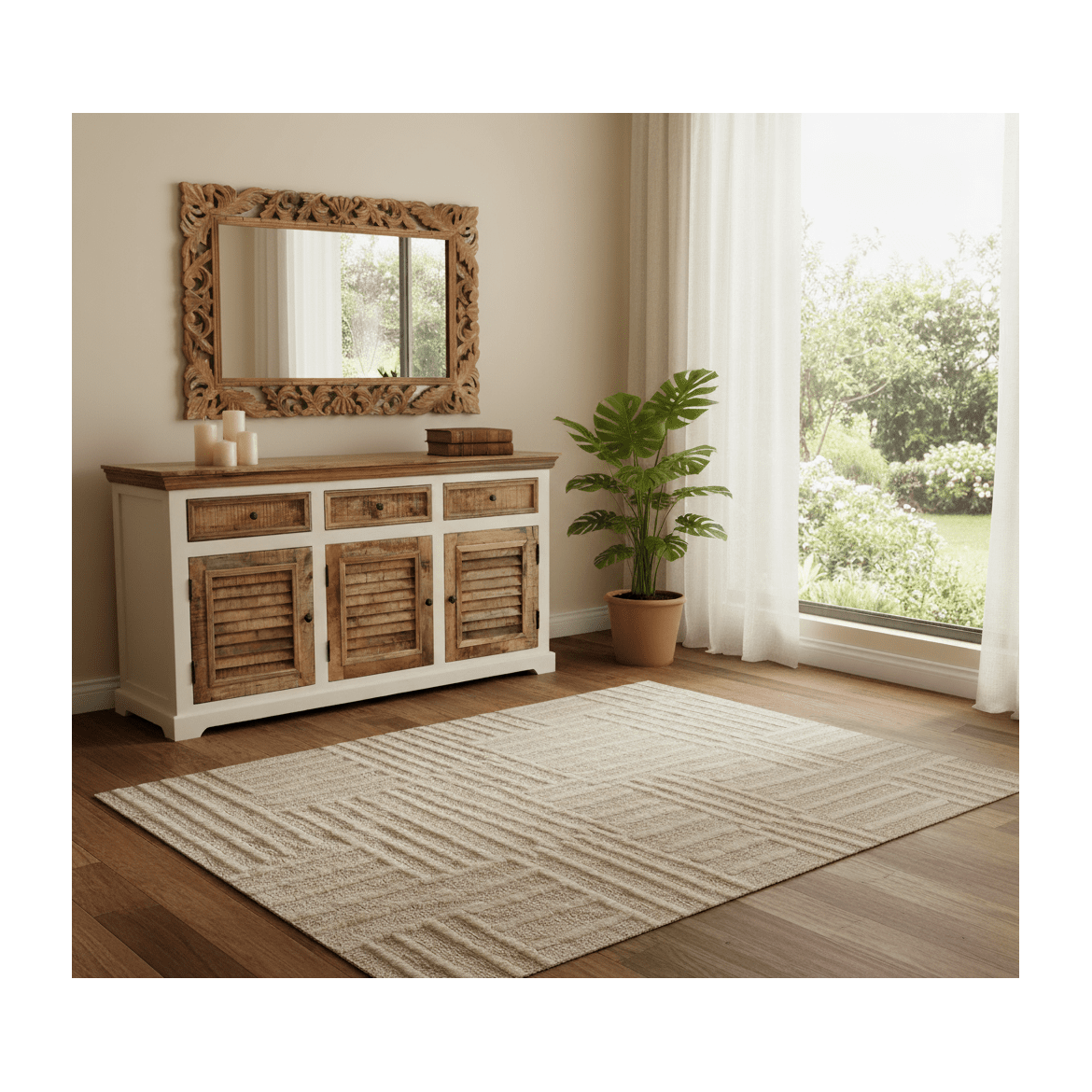 indickynabytek.cz - Koberec KUBUSI-III 160 x 230 cm z pravé vlny