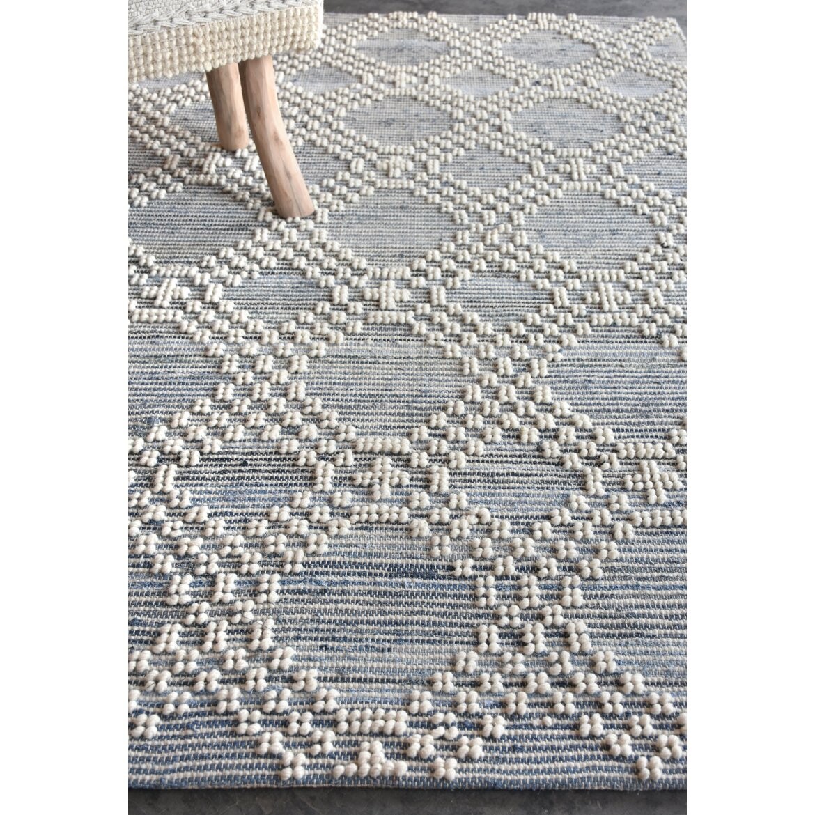 indickynabytek.cz - Koberec NASHVILLE 160 x 230 cm z vlny a denimu