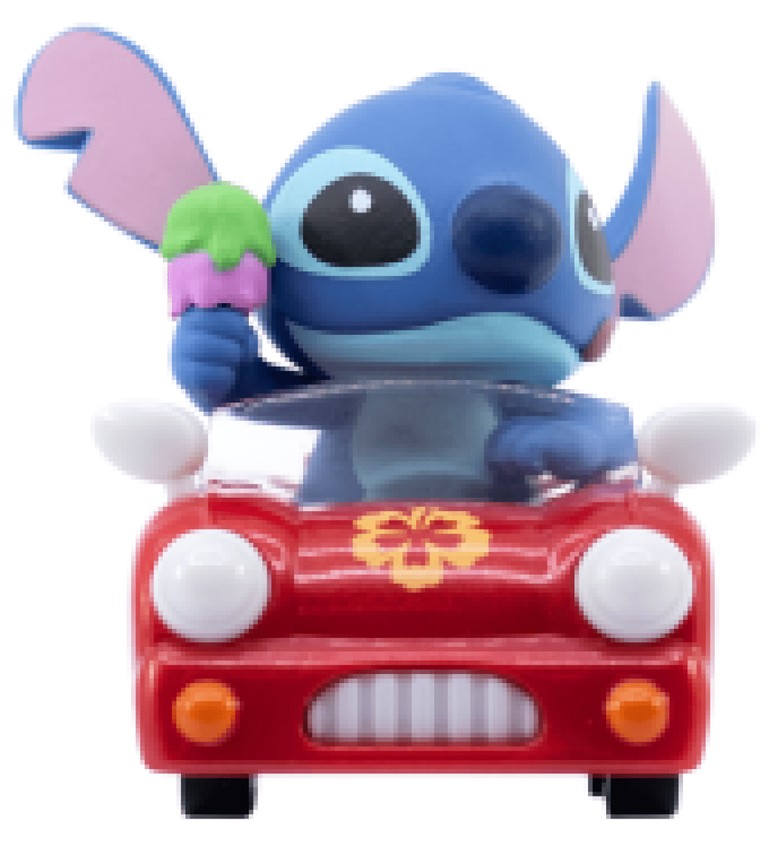 Stitch Zoom Hero figurky - Červené auto