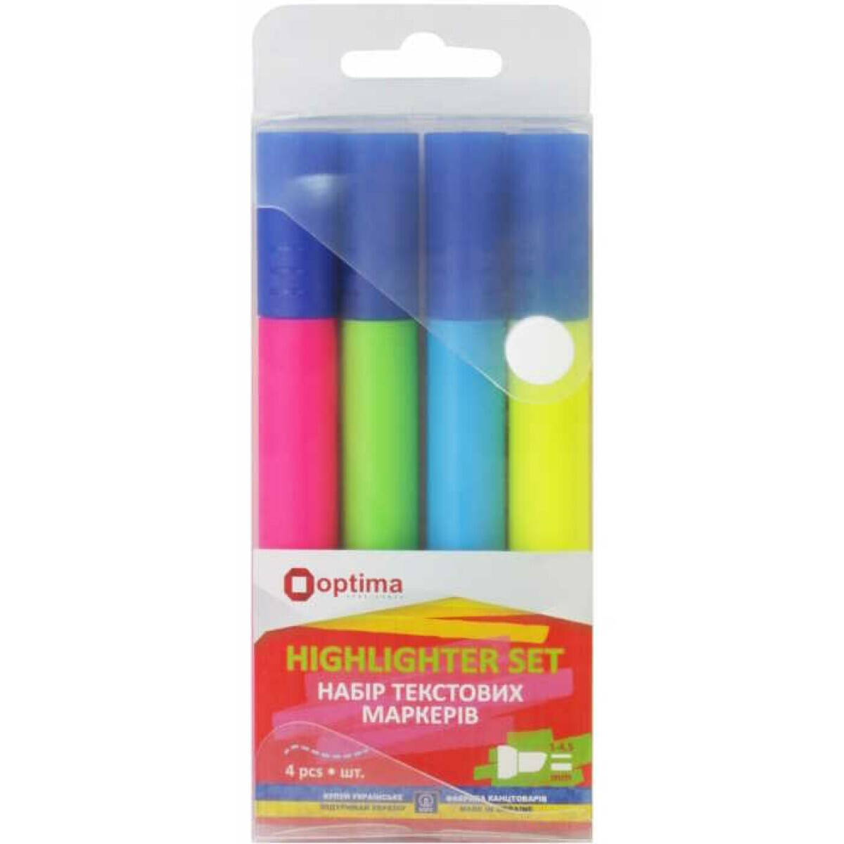Sada zvýraňovačů OPTIMA 4ks základní odstíny