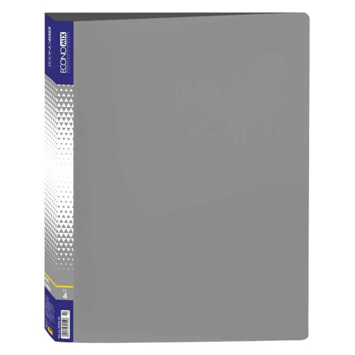 Kroužkový pořadač se 4 kroužky, pro A4 šedý