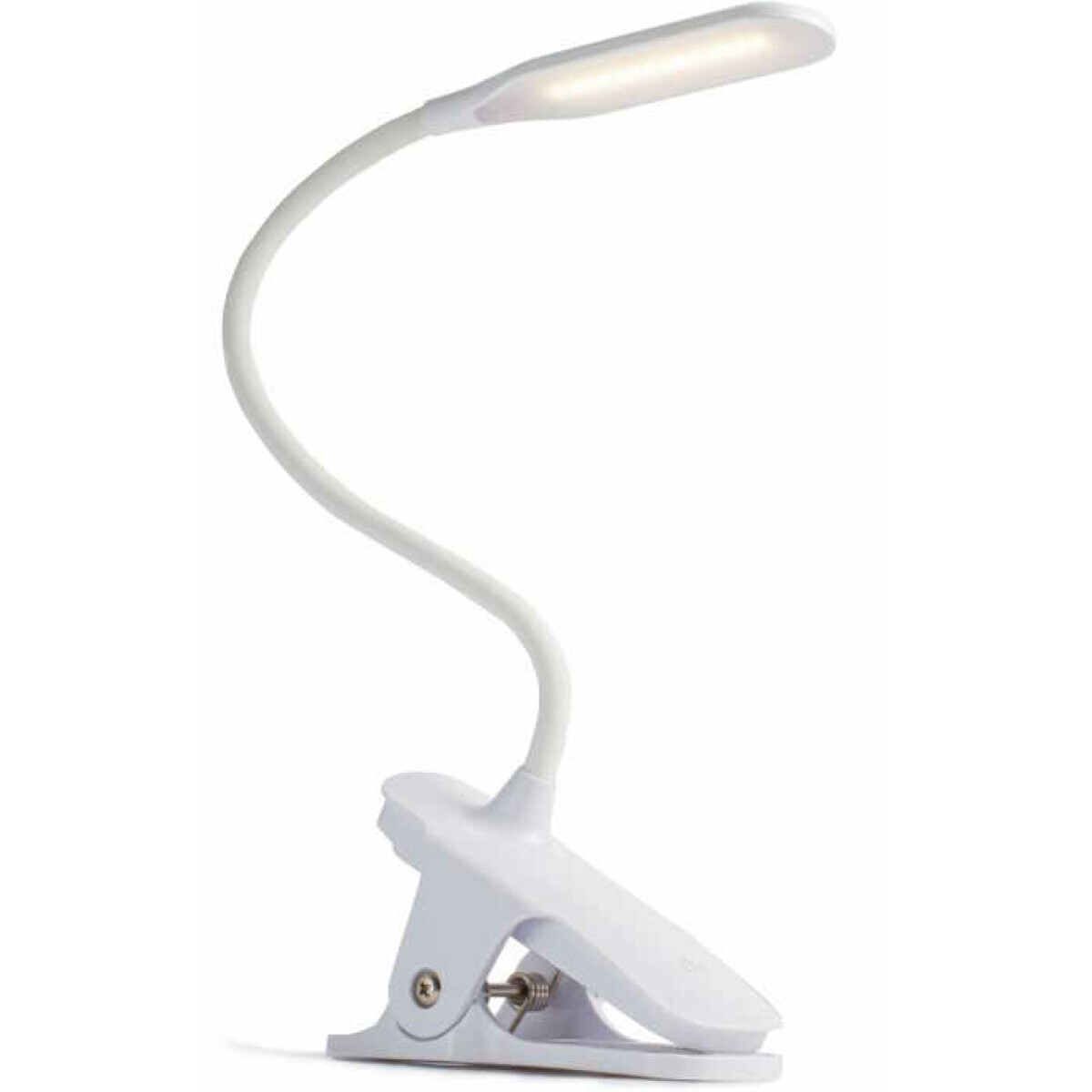 Stolní nastavitelná LED lampa bílá, 1200 mAh