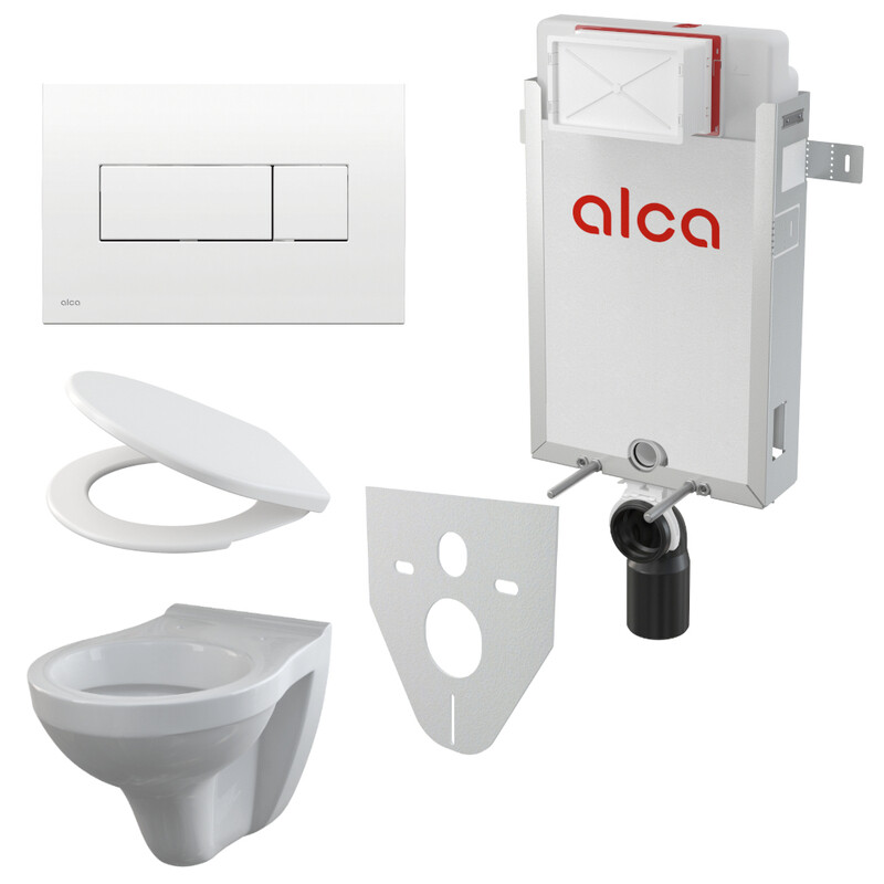 Set 5v1 pro závěsné WC Alca Renovmodul AM115/1000 WC Aura