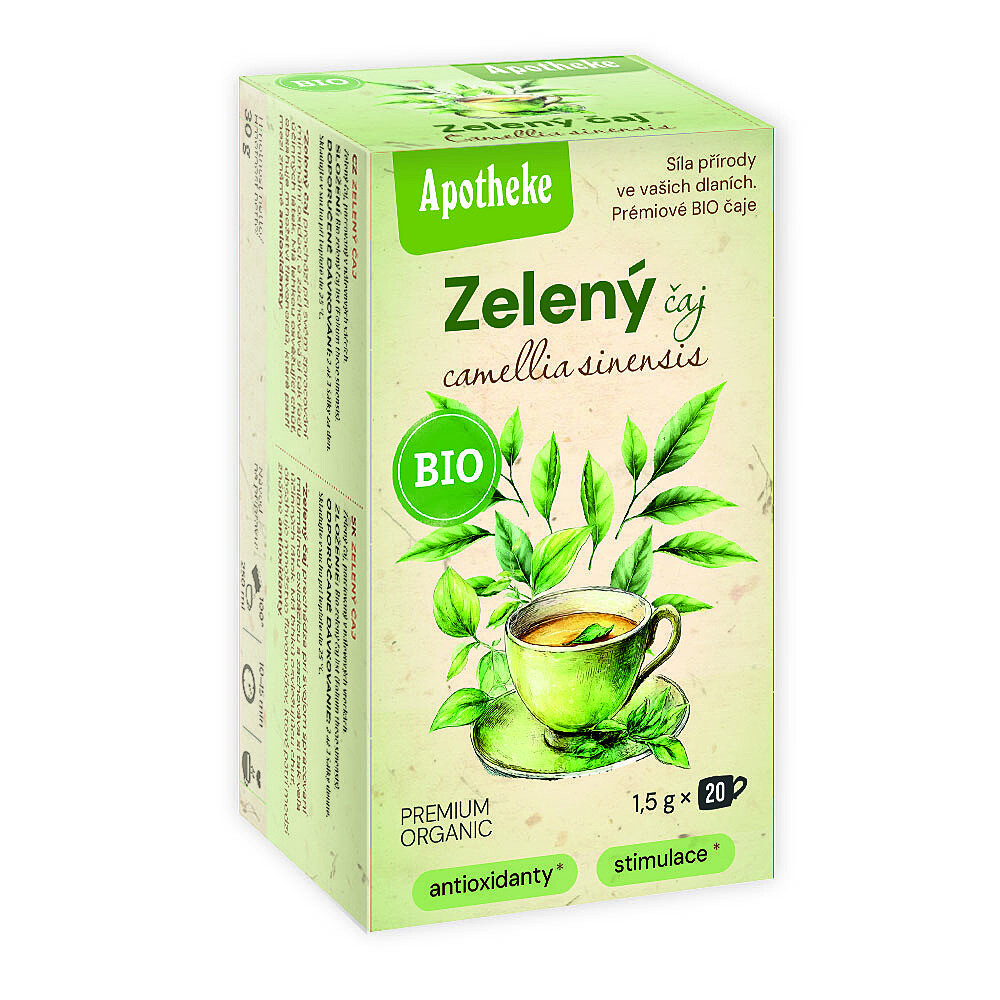 APOTHEKE Čaj zelený camellia sinensis BIO 20 sáčků