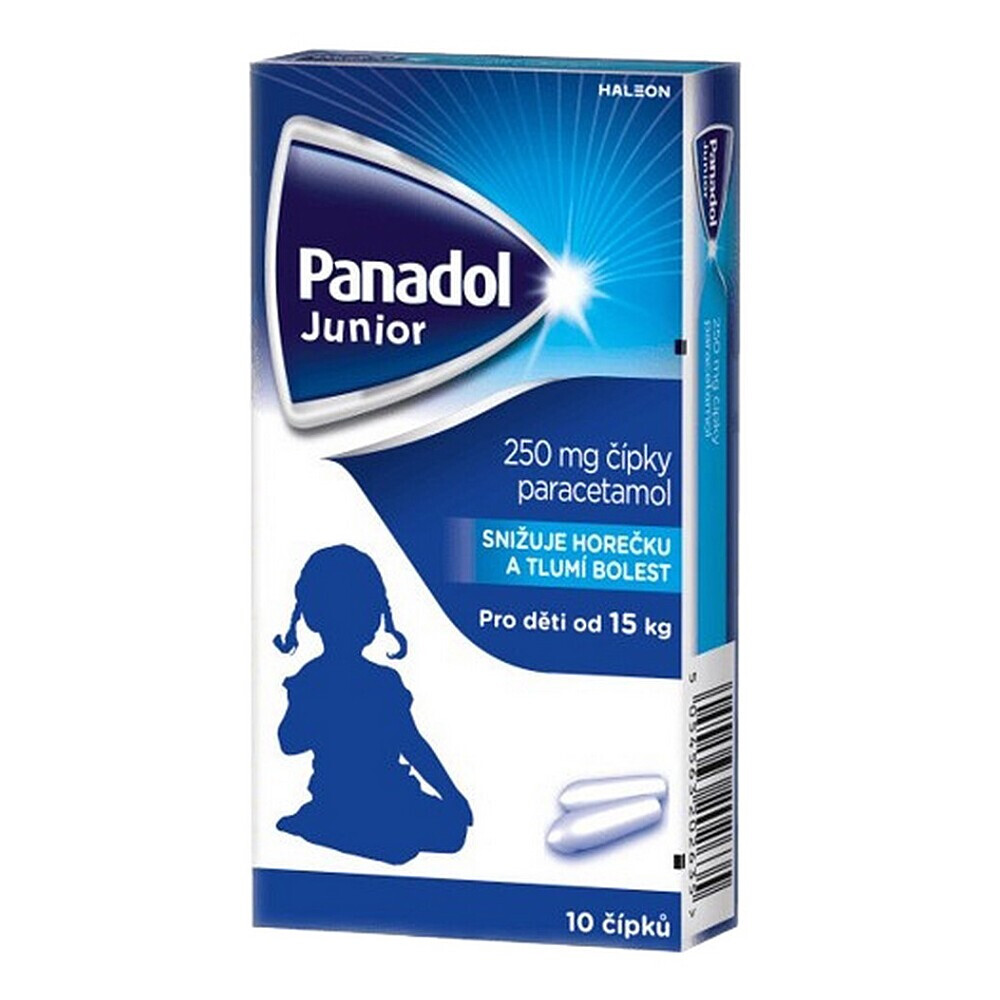 PANADOL Junior čípky 250 mg 10 kusů