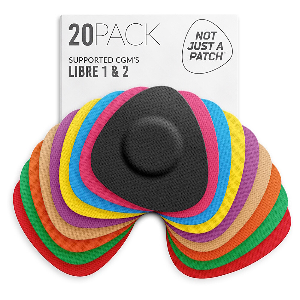 NOT JUST A PATCH Náplast k senzorům FSL / Medtronic multicolor 20 ks