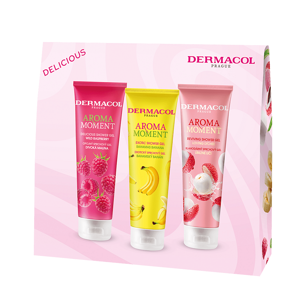 DERMACOL Aroma Moment mix fruit Dárkové balení, poškozený obal