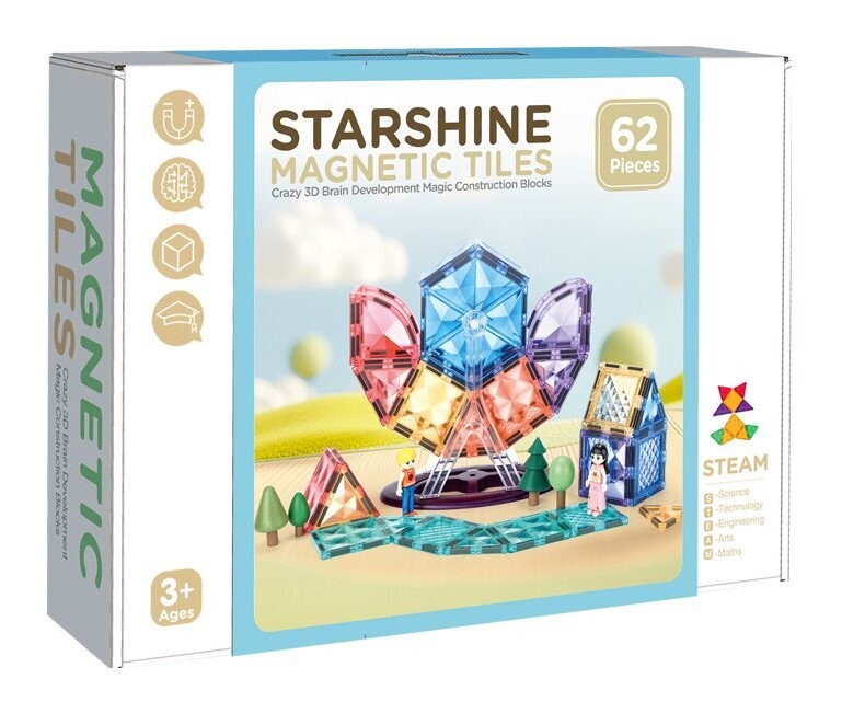 Magnetická stavebnice 62ks Magnetix