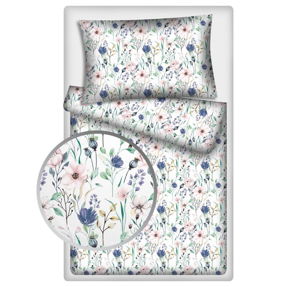 Polášek Bavlněné povlečení ROZKVETLÁ LOUKA - 140 x 200 cm / 70 x 90 cm