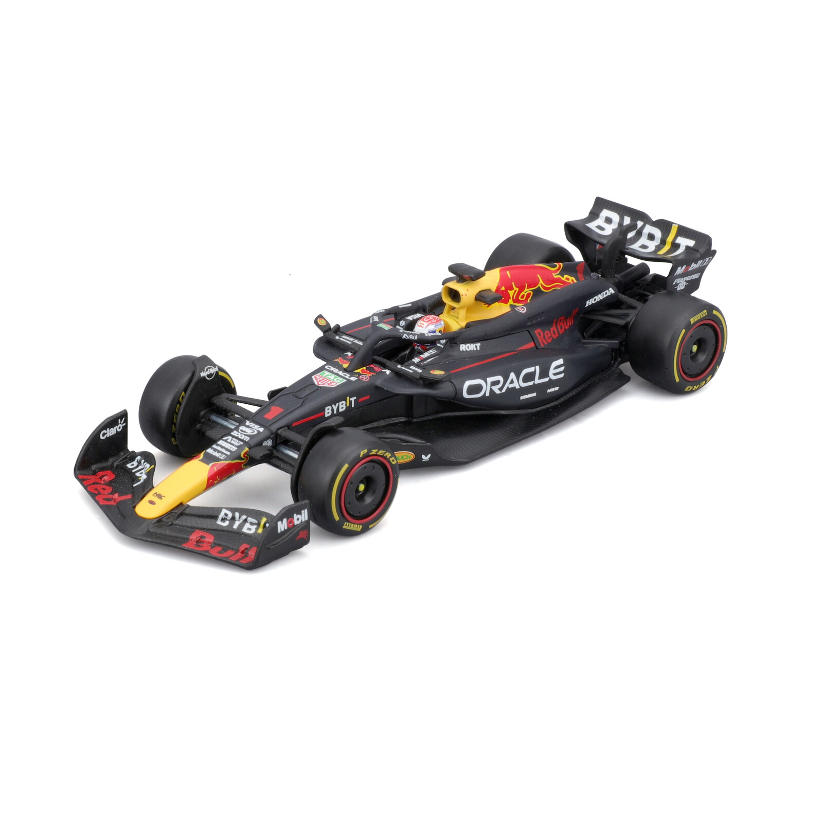 Bburago 1:43 RACE Formula F1 - Red Bull Racing RB20 (2024) #1 (Max Verstappen) - with driver and dec