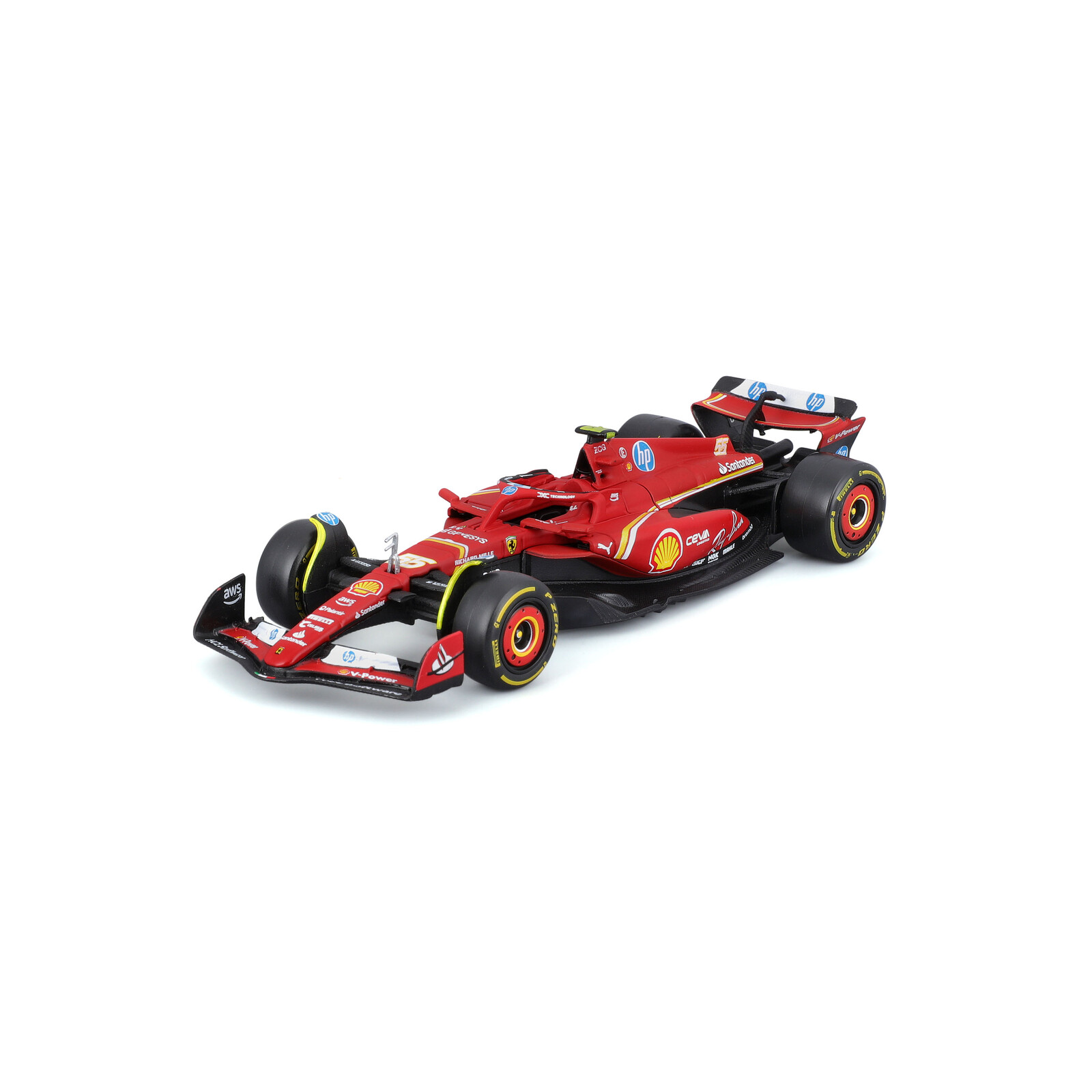 Bburago 1:43 Formula F1 Ferrari Scuderia SF-24 (2024) nr.55 Carlos Sainz