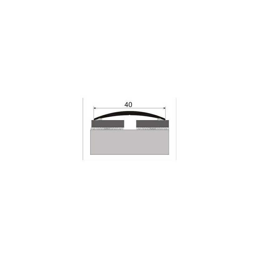 Přechodový profil-oblý 40mm 93cm beton světlý