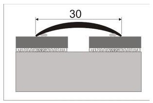 Přechodový profil-oblý 30mm 270cm dub skandinávský
