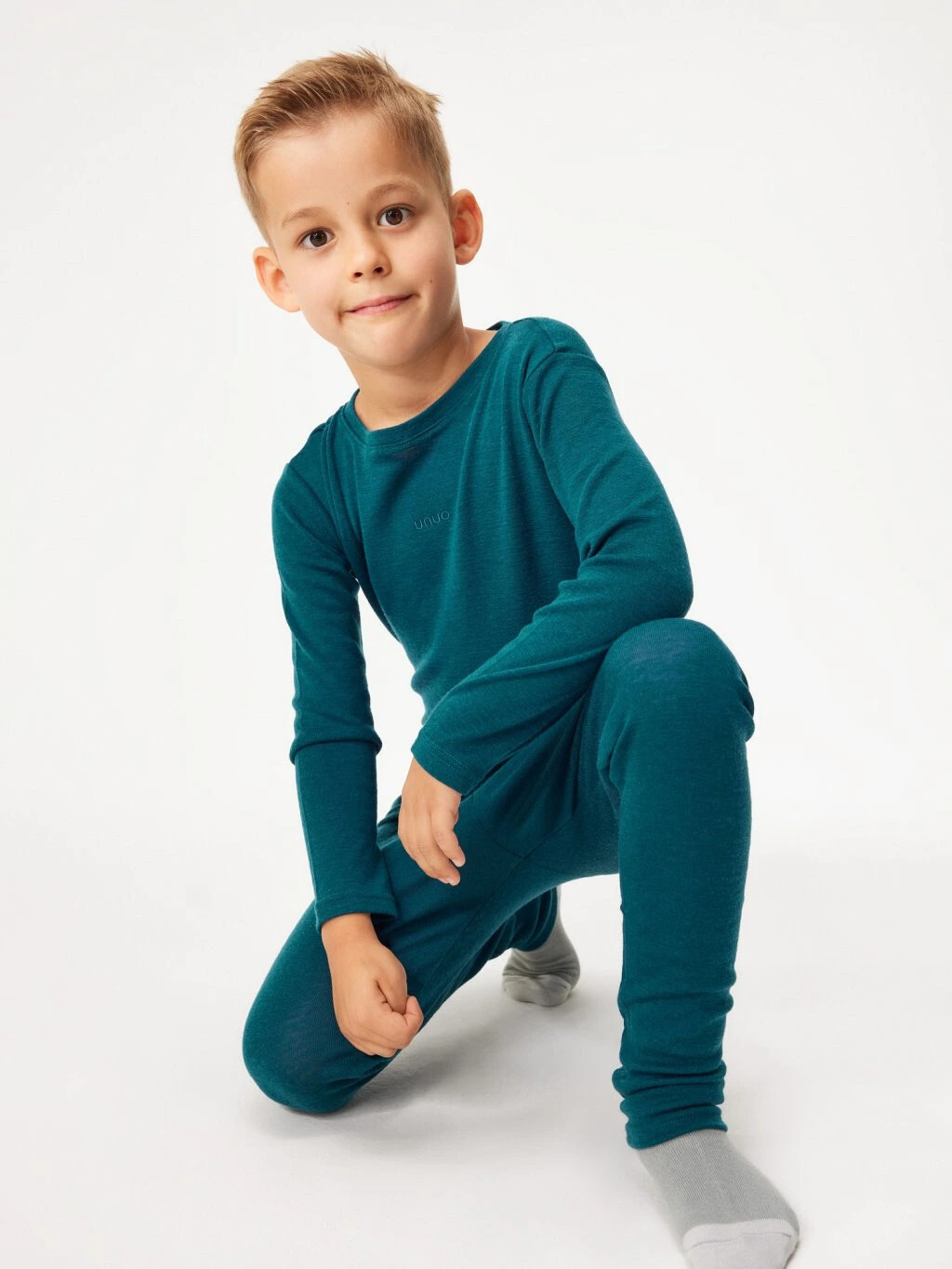 Dětské merino legíny, Petrolejová, vel. 122/128